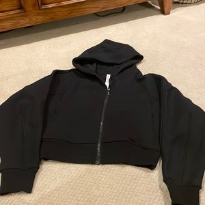lululemon thick fleece cropped hoodie